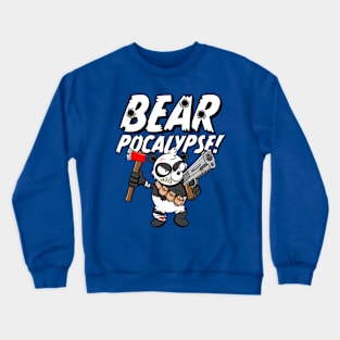 BEARPOCALYPSE! Brian the Badass Panda Survivor Crewneck Sweatshirt